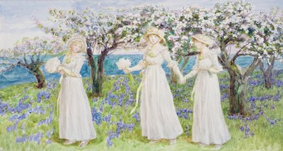 聖のイラストバレンタインデー &39;、1914（紙にトイレ） 作： Kate Greenaway